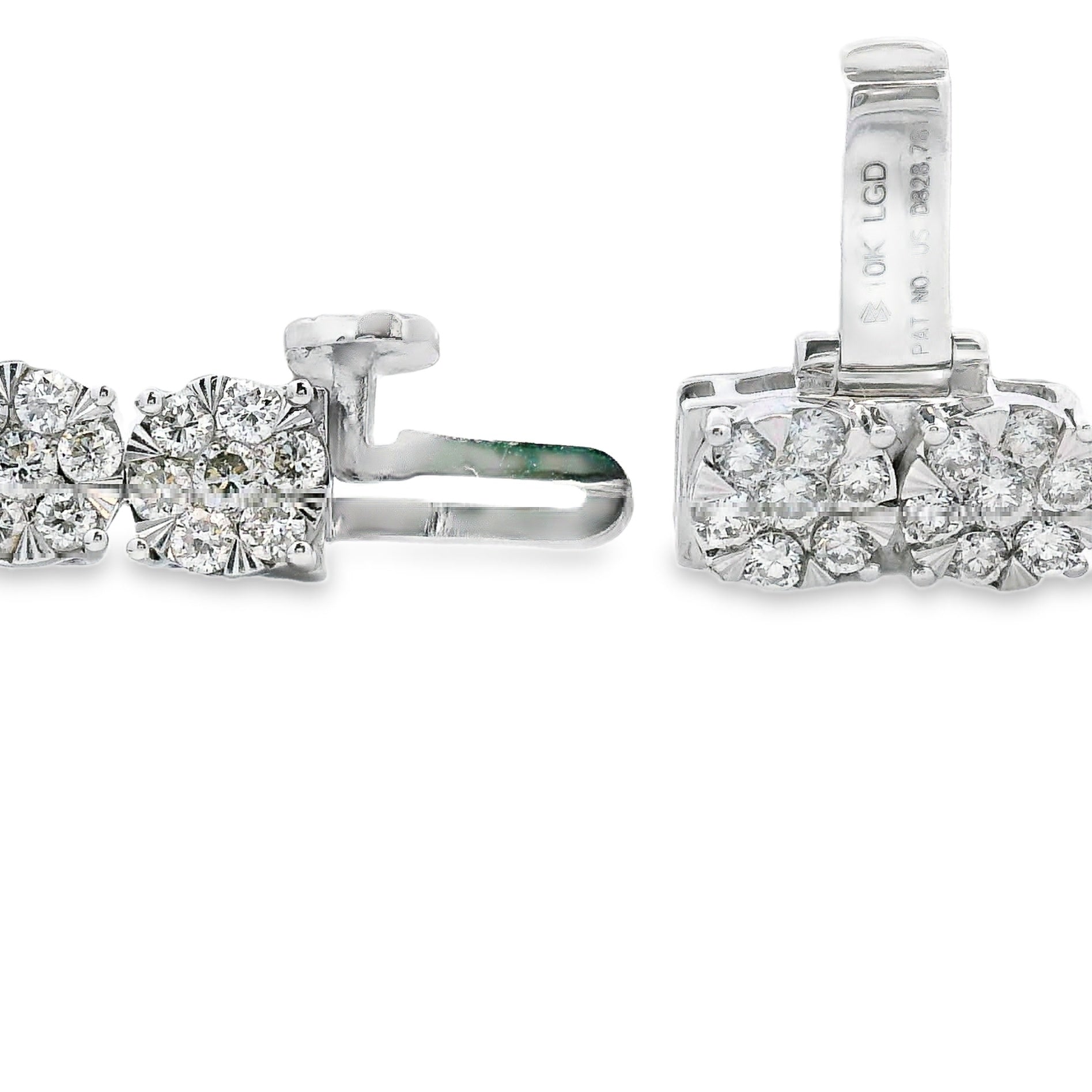 Lab Grown Diamond Tennis Bracelet 10KT White Gold by Bids.com