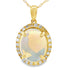 2.39ct Opal Diamond Fashion Pendants 10KT Yellow Gold by Bids.com