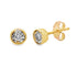 .10ct Lab Grown Diamond Stud Earrings 10KT Yellow Gold by Bids.com