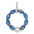 Sapphire Diamond Fashion Pendants 14KT White Gold by Bids.com