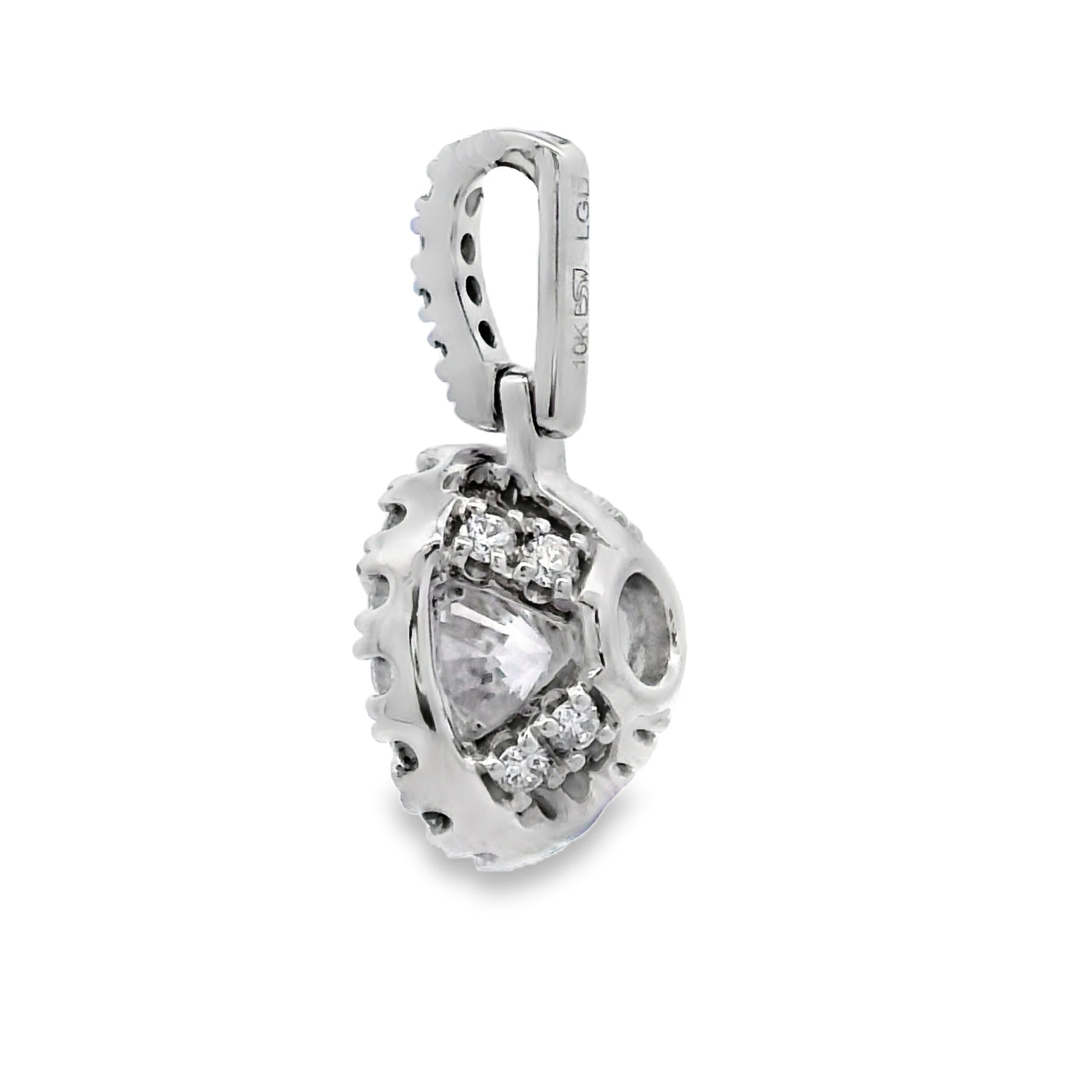 Lab Grown Diamond Fashion Pendants 10KT White Gold by Bids.com