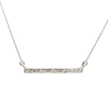 Natural .05ct Diamond Fashion Pendants 14KT White Gold by Bids.com