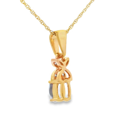 Tanzanite Diamond Fashion Pendants 10KT Yellow Gold by Bids.com