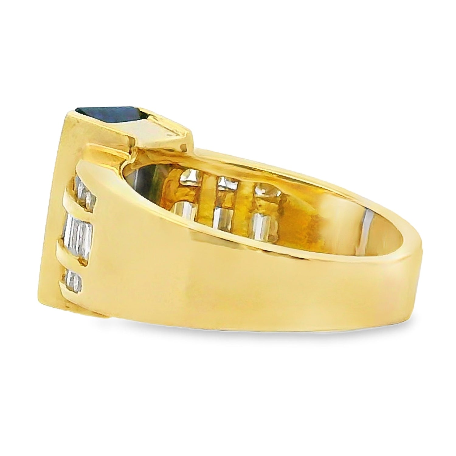 Natural .80ct Tanzanite Diamond Ring 18KT Yellow Gold by Bids.com