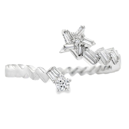 Natural .17ct Diamond Ring 14KT White Gold by Bids.com