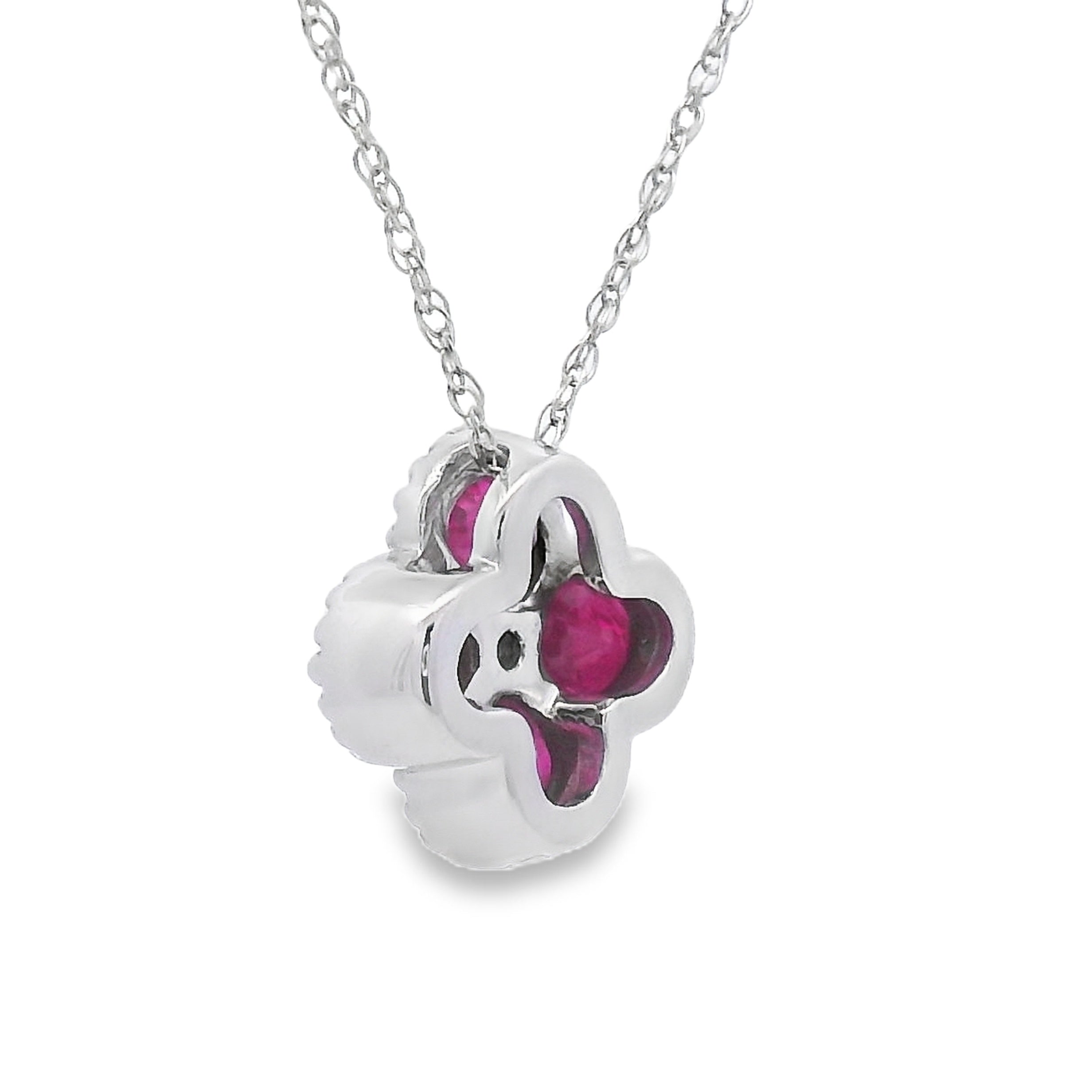 .77ct Ruby Diamond Fashion Pendants 14KT White Gold by Bids.com