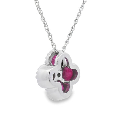 .77ct Ruby Diamond Fashion Pendants 14KT White Gold by Bids.com