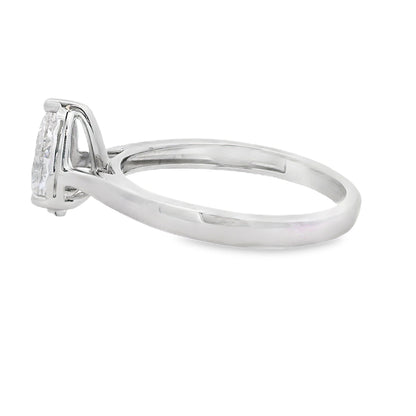 Genuine .75ct Lab Grown Diamond  10KT White Gold