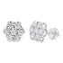 1.87ct Lab Grown Diamond Earrings Sterling Silver by Bids.com
