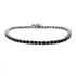 2.27ct Black Diamond Tennis Bracelet Sterling Silver by Bids.com