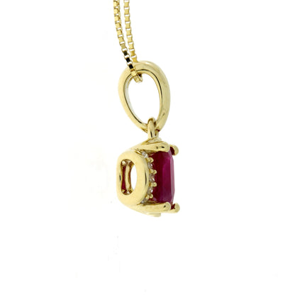 .63ct Ruby Diamond Fashion Pendants 14KT Yellow Gold by Bids.com