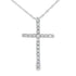 .11ct Diamond Cross Religious Pendant 14KT White Gold by Bids.com