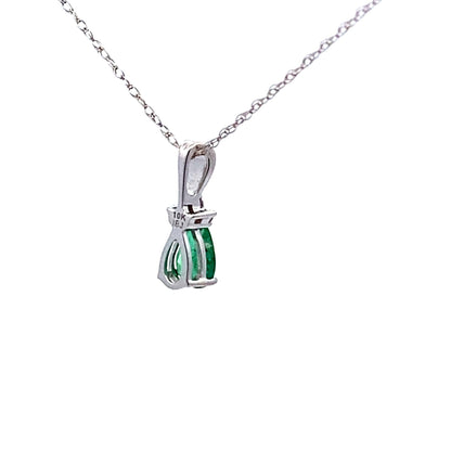 .29ct Emerald Diamond Fashion Pendants 10KT White Gold by Bids.com