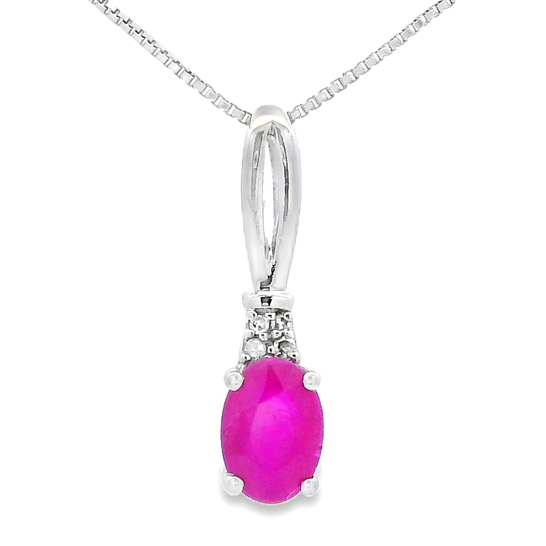 .38ct Ruby Diamond Fashion Pendants 10KT White Gold by Bids.com