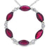 Ruby Diamond Circle of Love Pendant 10KT White Gold by Bids.com