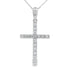 .45ct Diamond Cross Religious Pendant 14KT White Gold by Bids.com