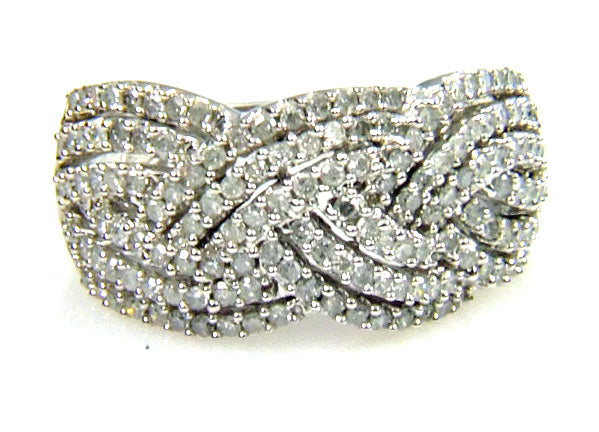 Natural 1.00ct Diamond Ring 10KT White Gold by Bids.com