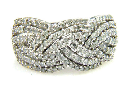 Natural 1.00ct Diamond Ring 10KT White Gold by Bids.com