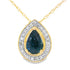 Sapphire Diamond Fashion Pendants 10KT Yellow Gold by Bids.com