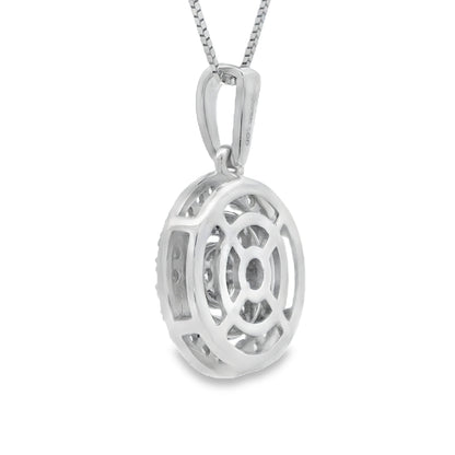 Lab Grown Diamond Fashion Pendants 14KT White Gold by Bids.com
