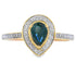 Natural .54ct Sapphire Diamond Ring 10KT Yellow Gold by Bids.com