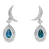 .59ct London Blue Topaz Dangle Earrings 10KT White Gold by Bids.com