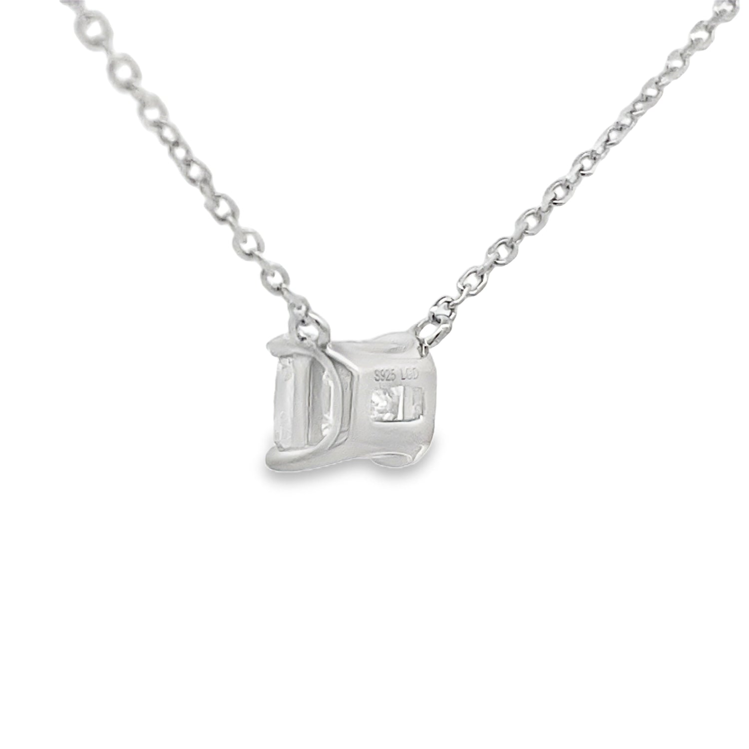 1.00ct Lab Grown Diamond Pendant Sterling Silver