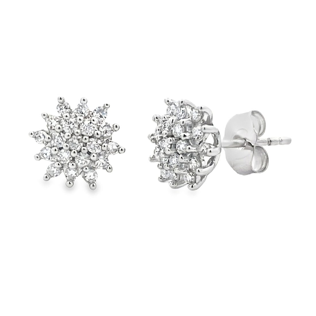 .33ct Lab Grown Diamond Earrings 10KT White Gold by Bids.com