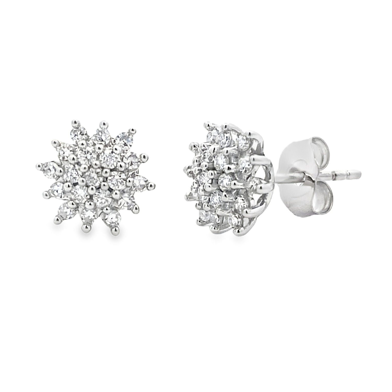 .33ct Lab Grown Diamond Earrings 10KT White Gold by Bids.com