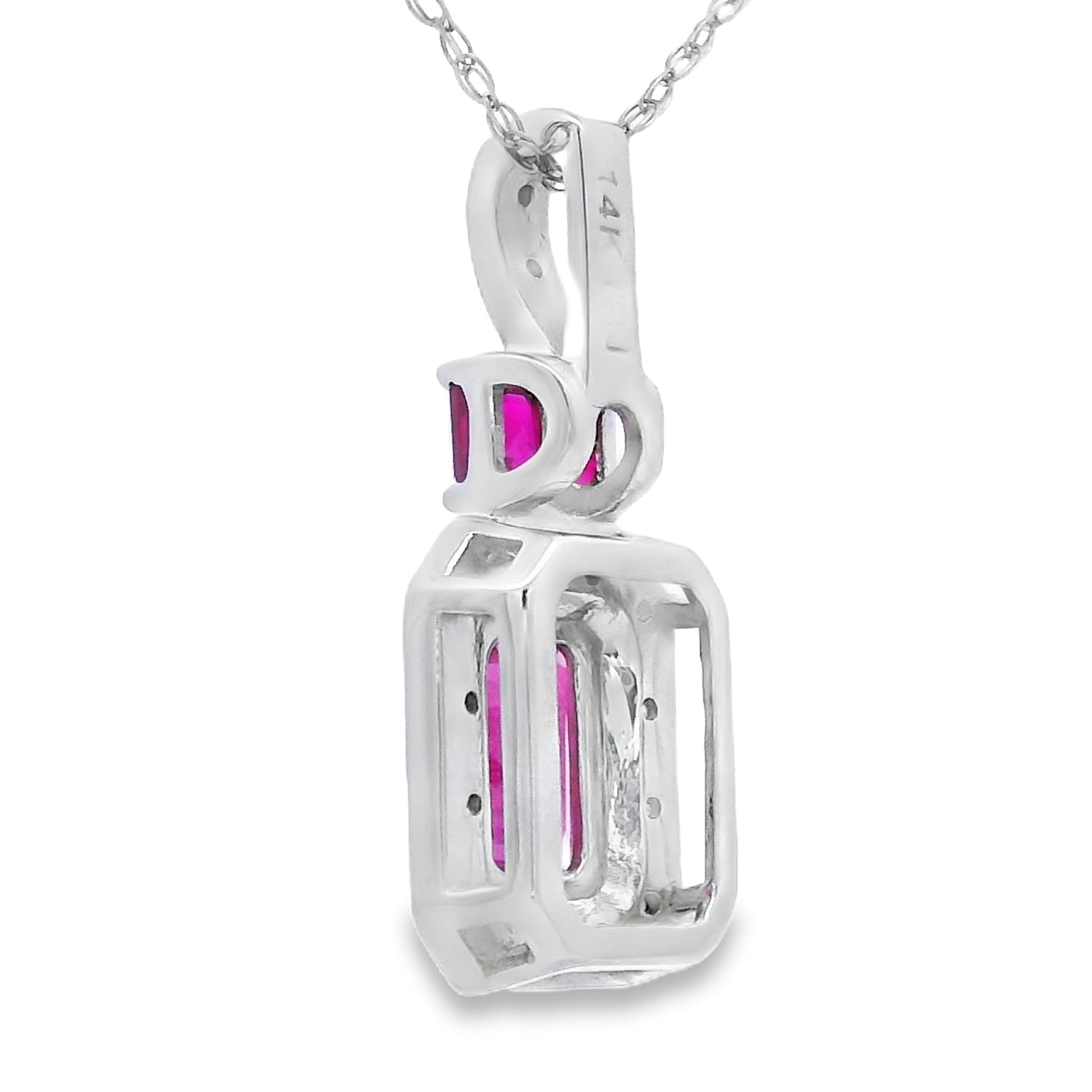 .82ct Ruby Diamond Fashion Pendants 14KT White Gold by Bids.com