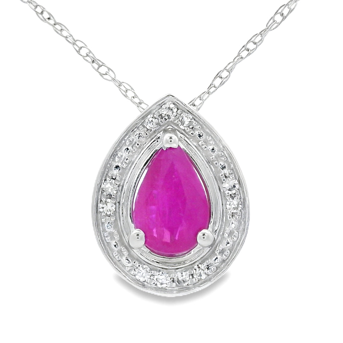 .51ct Ruby Diamond Fashion Pendants 10KT White Gold by Bids.com
