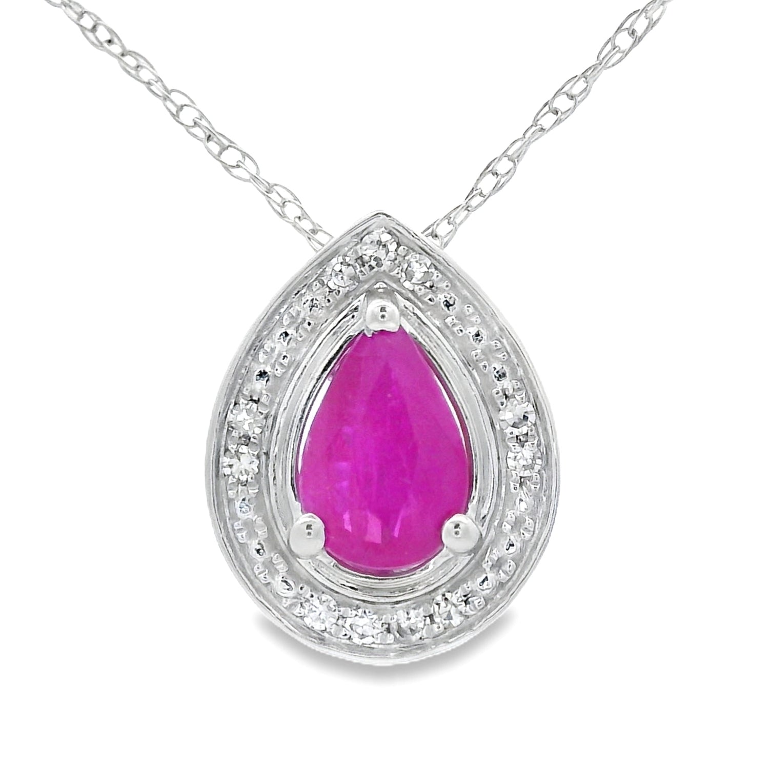 .51ct Ruby Diamond Fashion Pendants 10KT White Gold by Bids.com