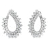 1.50ct Lab Grown Diamond Hoop Earrings 14KT White Gold by Bids.com