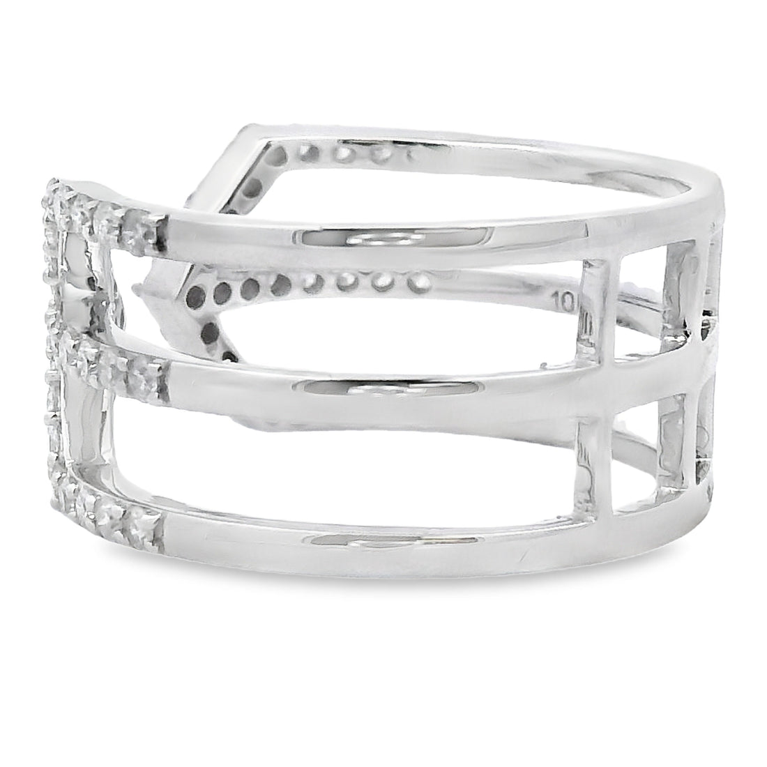 Genuine .50ct Diamond Ring 10KT White Gold by Bids.com