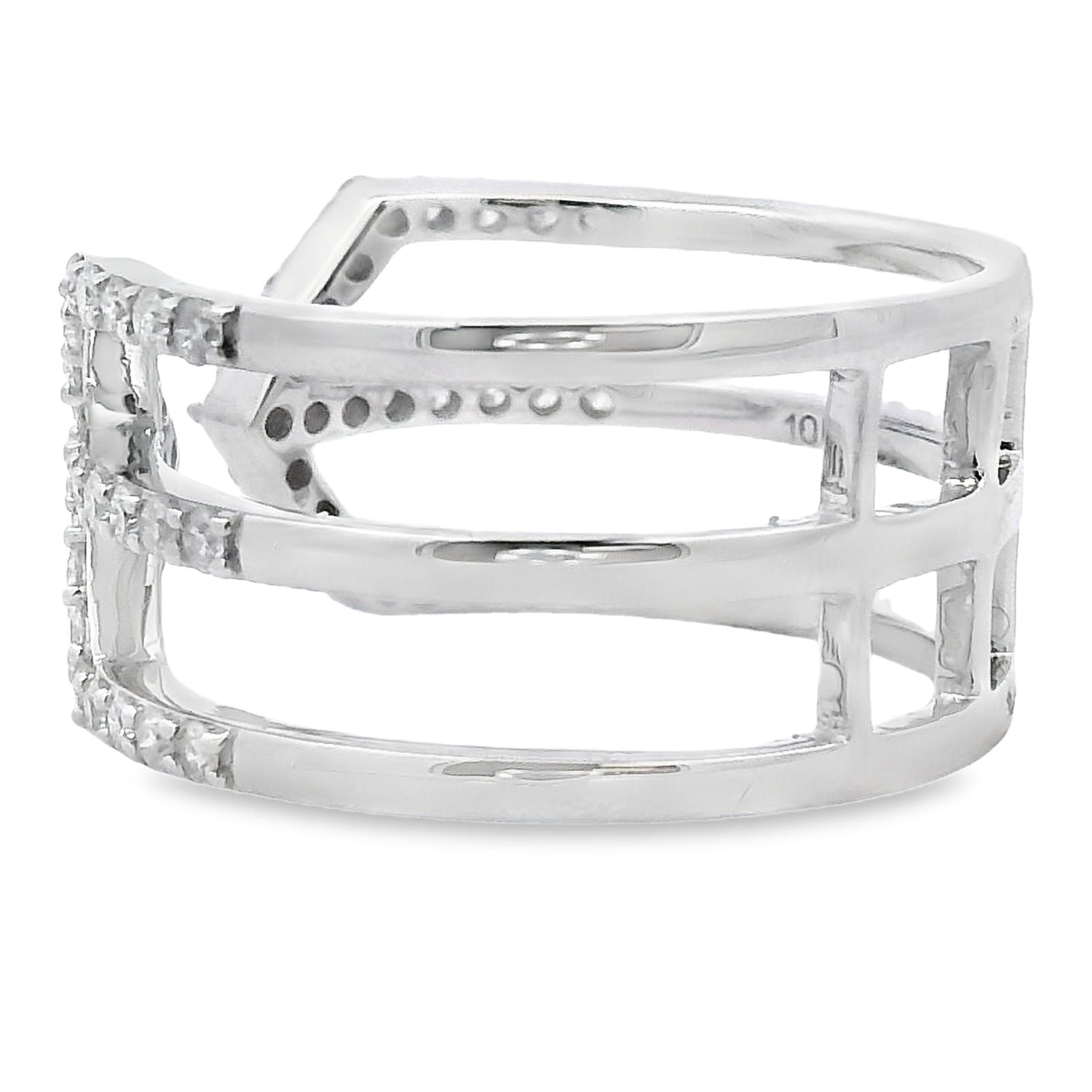 Genuine .50ct Diamond Ring 10KT White Gold by Bids.com