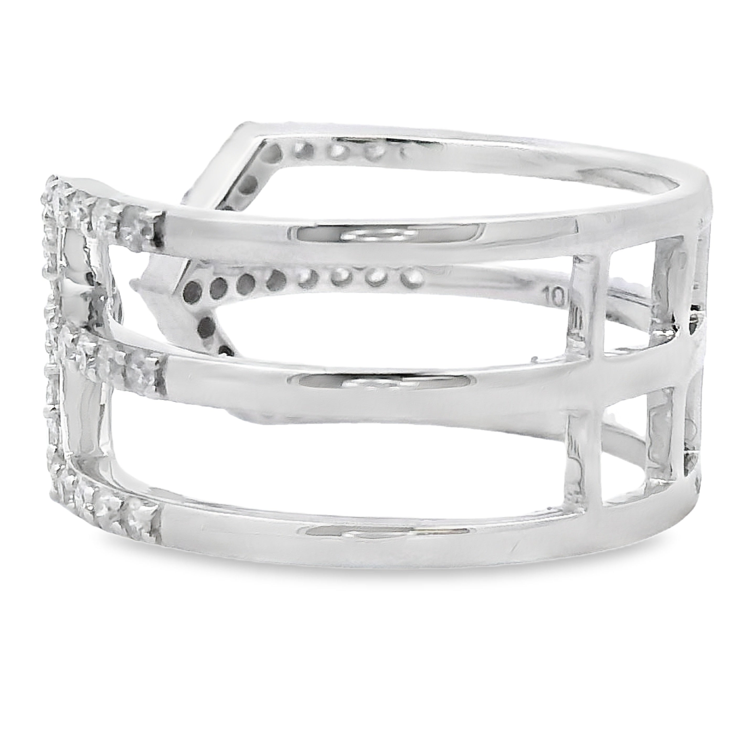 Genuine .50ct Diamond Ring 10KT White Gold by Bids.com