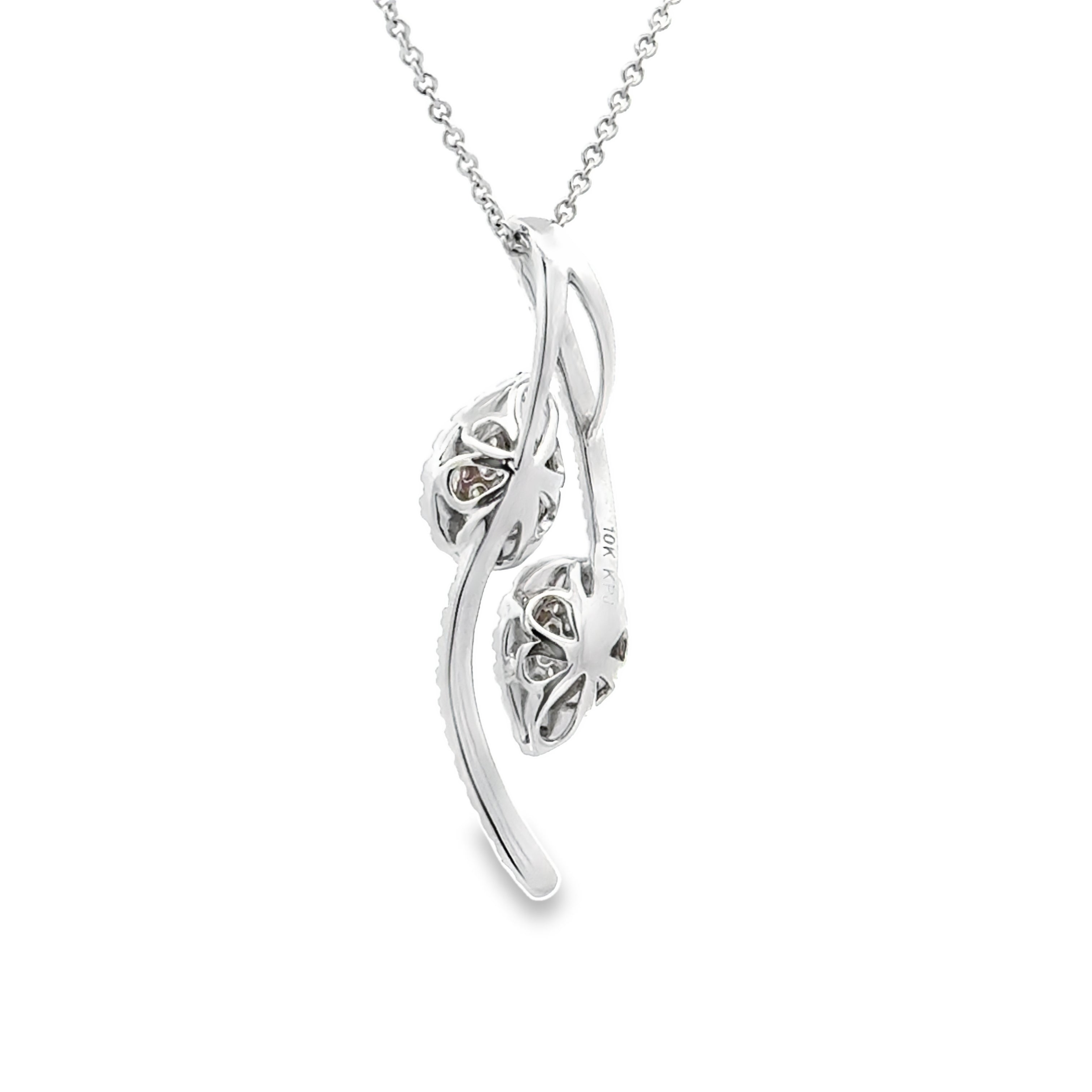 Genuine .50ct Diamond Fashion Pendants 10KT White Gold by Bids.com