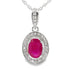 .70ct Ruby Diamond Fashion Pendants 10KT White Gold by Bids.com