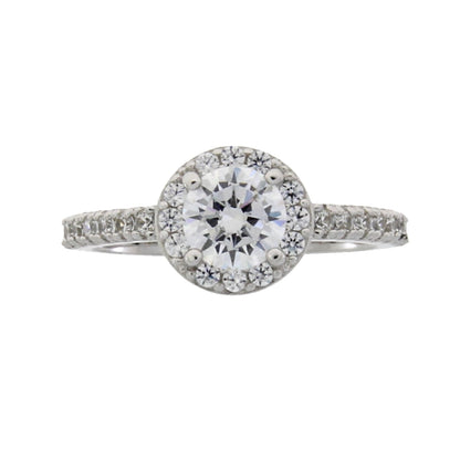 Natural Cubic Zirconium Ring Sterling Silver by Bids.com