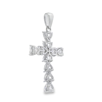 Moissanite Cross Religious Pendant Sterling Silver by Bids.com
