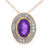Amethyst Diamond Fashion Pendants 10KT Yellow Gold by Bids.com