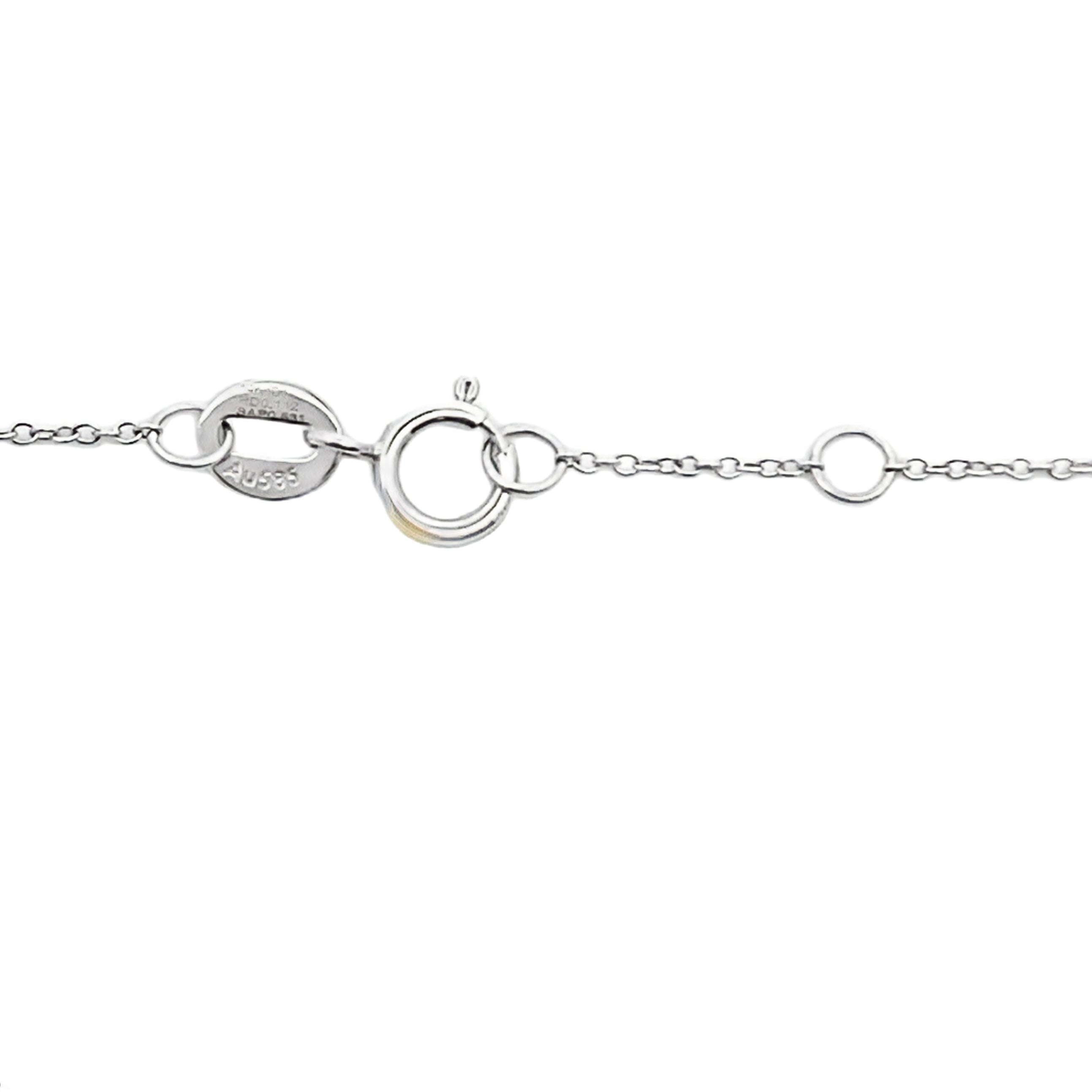 Natural .67ct Sapphire Diamond Bracelet 14KT White Gold by Bids.com