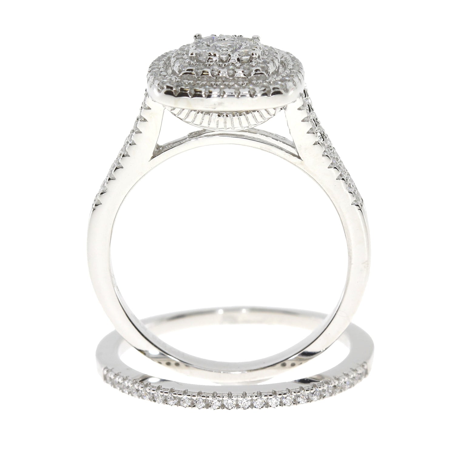 Genuine Cubic Zirconium CZ SS Bridal Sterling Silver by Bids.com