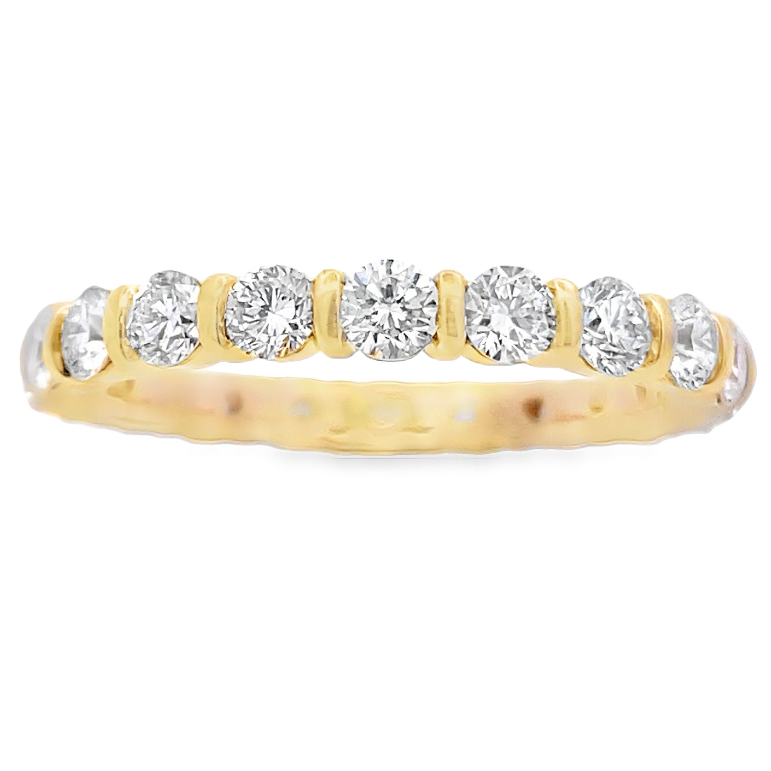 Lab Grown Diamond Wedding Band Ring 14KT Yellow Gold by Bids.com