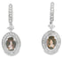 .88ct Quartz Diamond Dangle Earrings 10KT White Gold by Bids.com