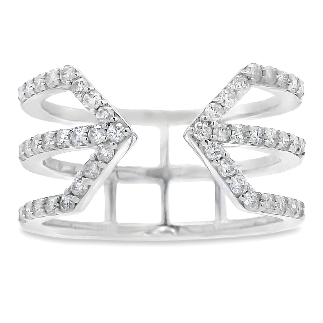 Genuine .50ct Diamond Ring 10KT White Gold by Bids.com