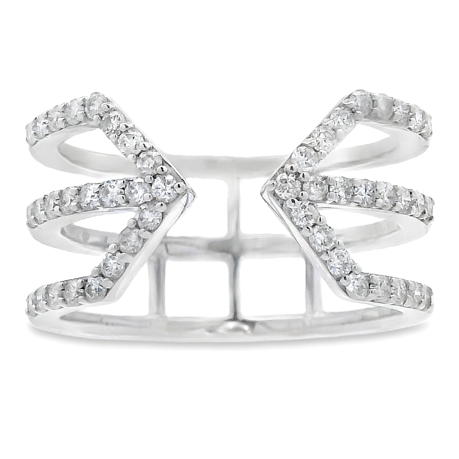Genuine .50ct Diamond Ring 10KT White Gold by Bids.com