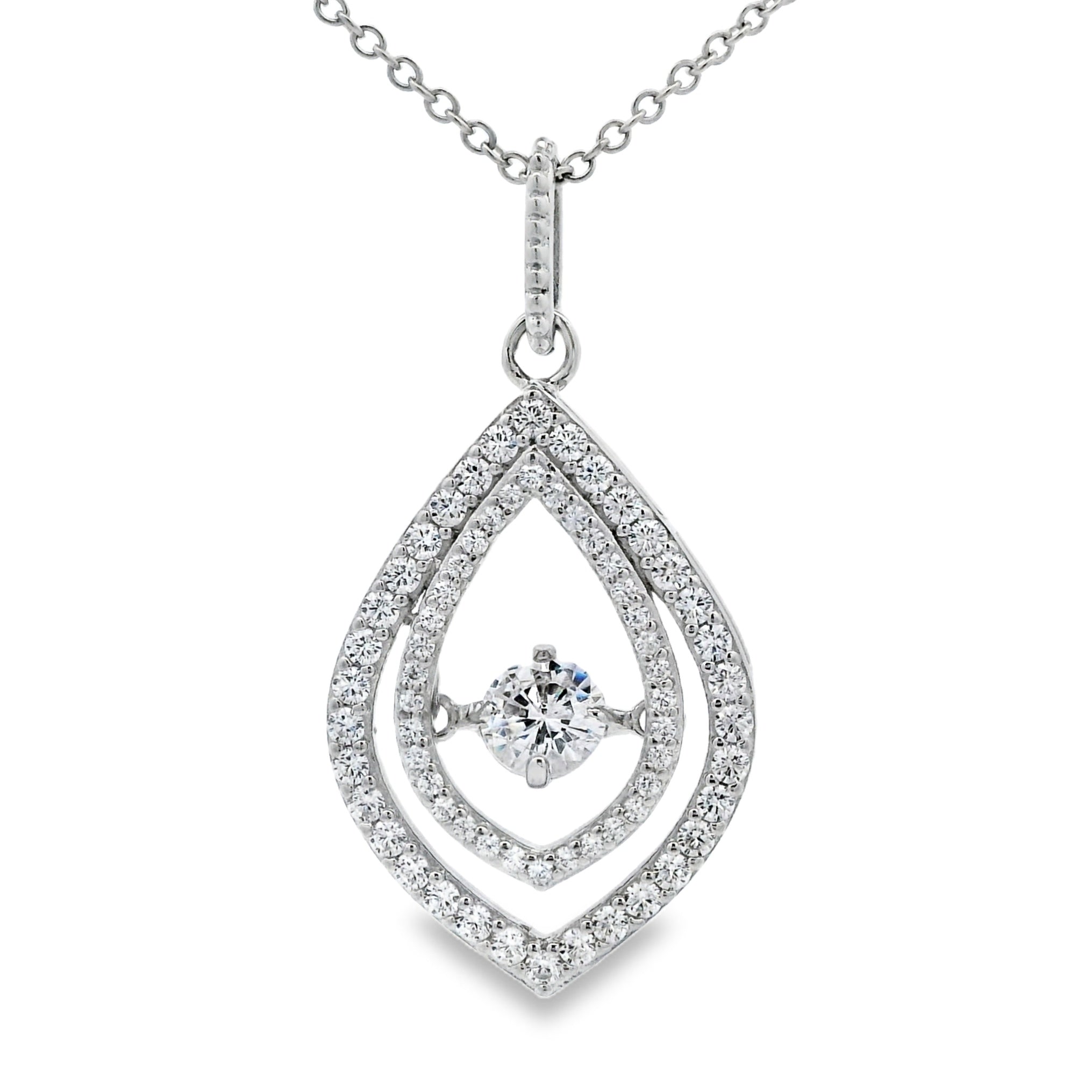 Natural Cubic Zirconia Fashion Pendants Sterling Silver by Bids.com