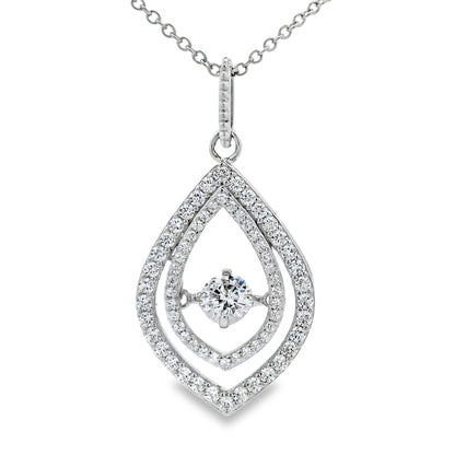 Natural Cubic Zirconia Fashion Pendants Sterling Silver by Bids.com