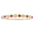 .13ct Ruby Diamond stackable band set 14KT Yellow Gold by Bids.com